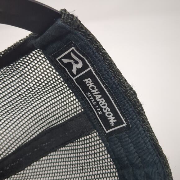 SFA Snapback Trucker Hat Gray One Size Adjustable Embroidered 6 Panel Richardson - Picture 9 of 10